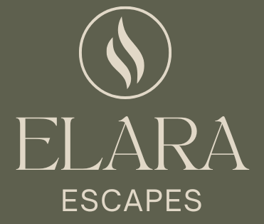 Elara square logo olive green background